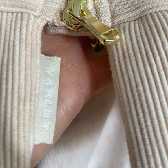 Varley Manning Crewneck Sweatshirt Ribbed Side Zippers Longline Relaxed Size L - Picture 8 of 14